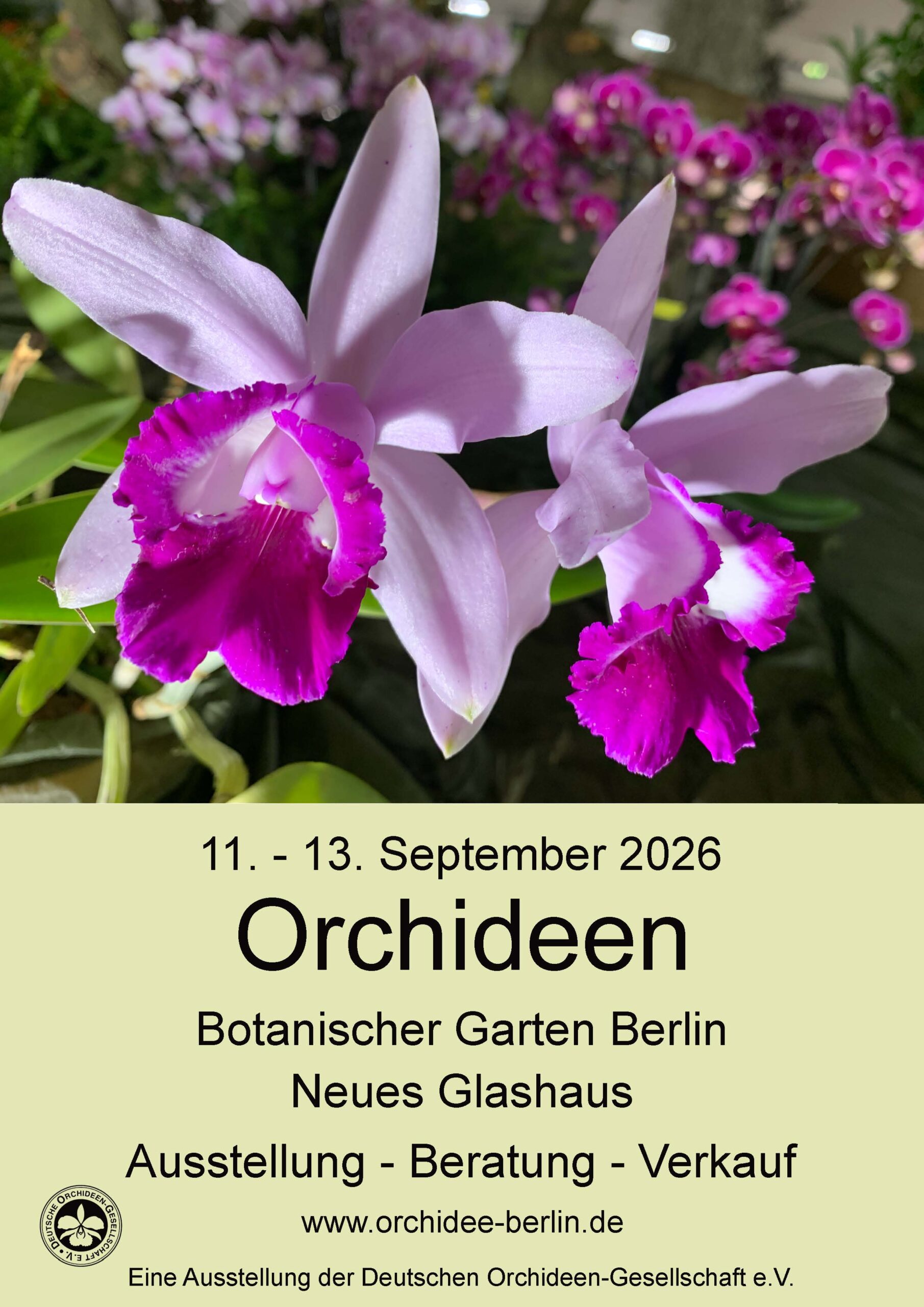 Orchideenausstellung im Bot. Garten Berlin 11. bis 13.09.2026