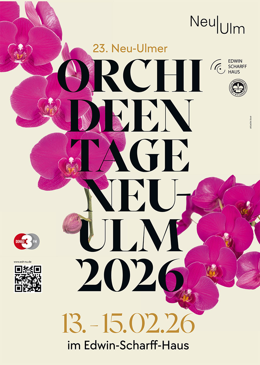 23. Neu-Ulmer Orchideentage 13. bis 15. Februar 2026