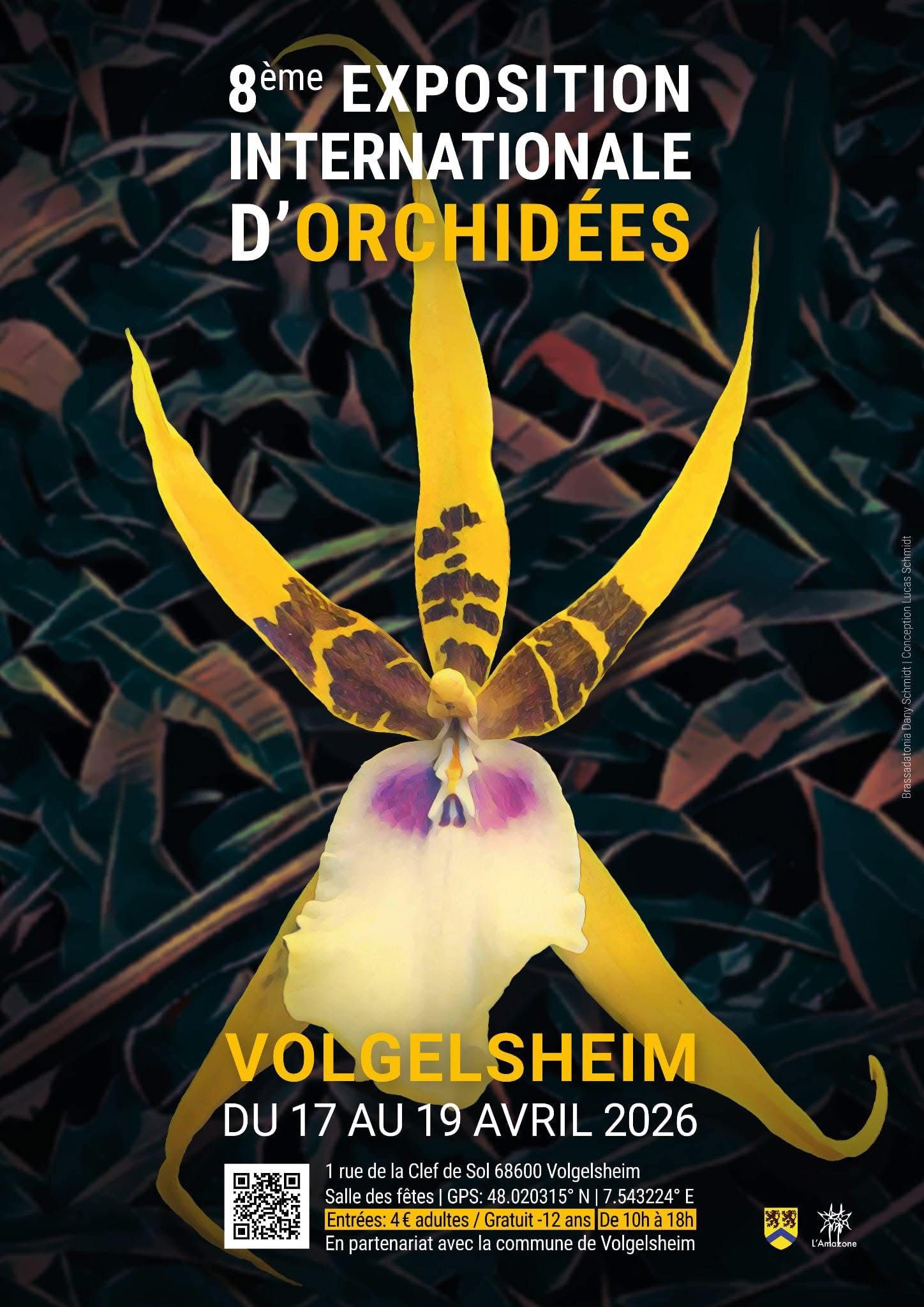 8. Internationale Orchideenausstellung in Volgelsheim 17. bis 19. April 2026